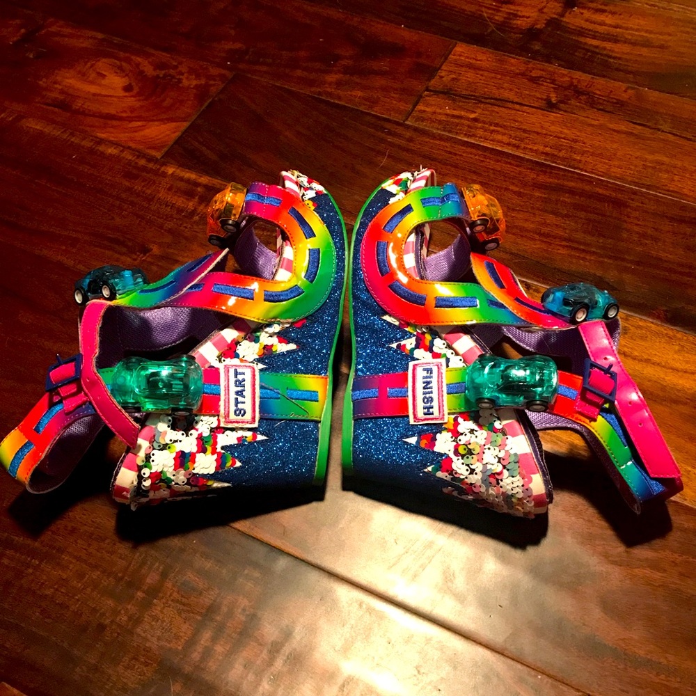Irregular Choice Junction Car Racing Wedges